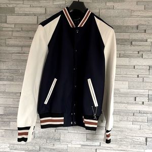 COACH Men’s Icon Varsity Leather Jacket size 52